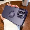Luxury Transparent Plating Logo Hole Case for iPhone - Image 3