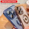 Luxury Transparent Plating Logo Hole Case for iPhone - Image 5
