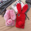 Plush Fur Rabbit Soft Case For Samsung - Image 5